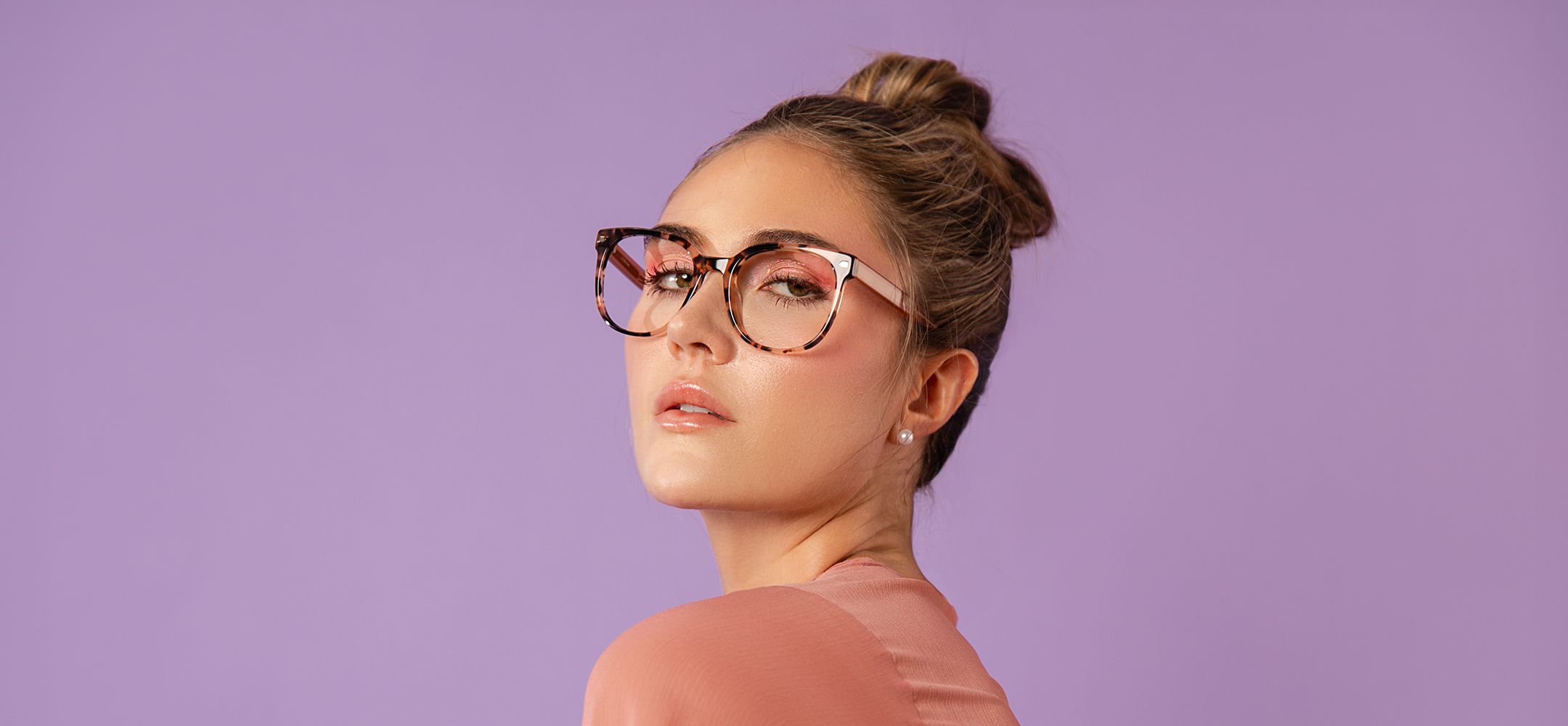 Woman wearing Catwalk Collection frames